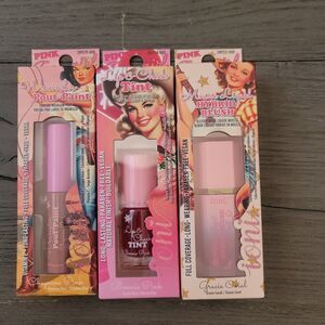 ioni Makeup Bundle Lip Stain, Liquid Blush, Lip Gloss Tint Vegan Buildable Pink